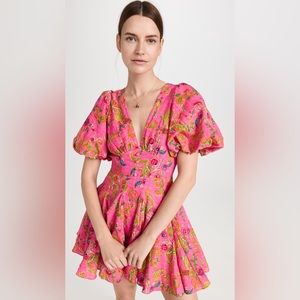 Hemant and Nandita Short Dress Fushia, Size M